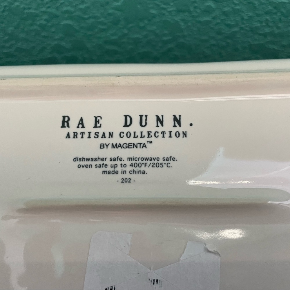 Rae Dunn Gingerbread Ceramic Loaf Pan New - Picture 3 of 4